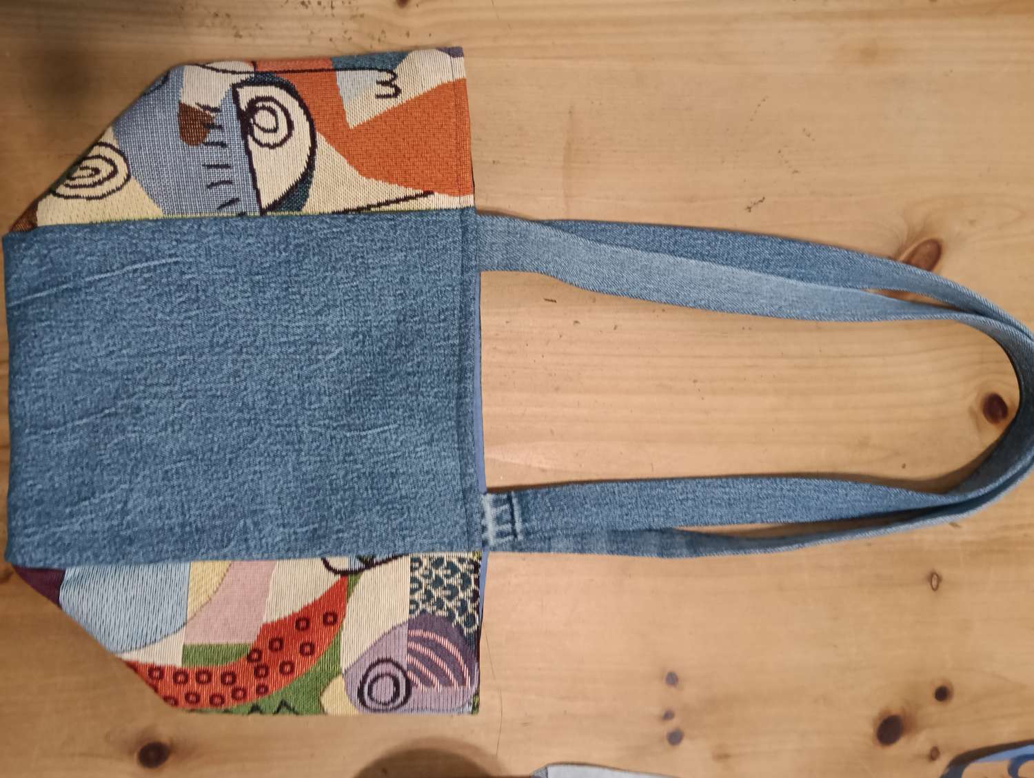 Upcycled Denim Shoulder Bag Upcycled Denim Shoulder Bag