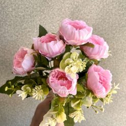Artificial Peony Flowers Bunch (5 Colours)