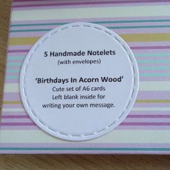 Birthday Card Female Set of 5 - Birthdays in Acorn Wood 4