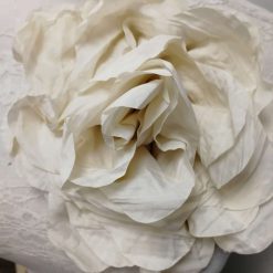 Beautiful off white flower/rose, flower pin, bridal rose, flower, fabric rose, corsage, bridal corsage, corsages, extreme corsage, flowers 1