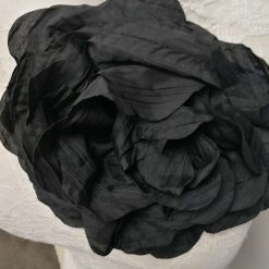 Beautiful Black flower/rose, flower pin, bridal rose, flower, fabric rose, corsage, bridal corsage, corsages, extreme corsage, flowers