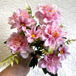 Artificial Dahlia & Daisy Bunch (10 Colours)