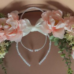 Pink bridal hoop bouquet