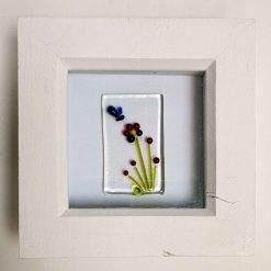 Framed Glass Art - Red Cluster