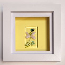 Framed Glass Art - Simply Pink