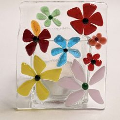 Tea Light - Delicate Flowers and Butterfly