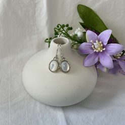Natural Turquoise Gemstone Sterling Silver Handmade Earrings