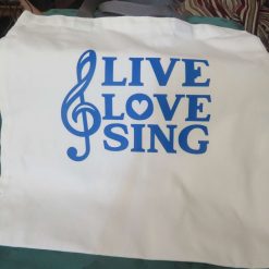 Customised Music Themed Tote Bags