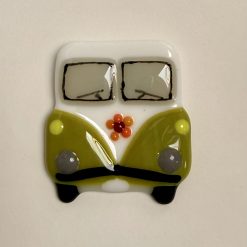 Mini campervan magnet - Lime Green