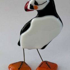 Free Standing Glass - Puffin 1
