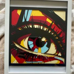 Pop Art Eye Layered Paper Art