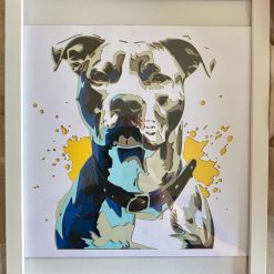 Staffy / Staffordshire Bull Terrier Layered Paper Art
