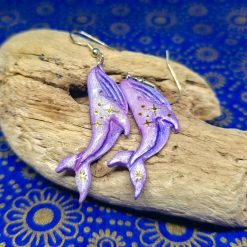 Handmade Whale Earrings