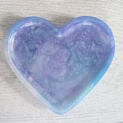 Large resin  heart trinket dish