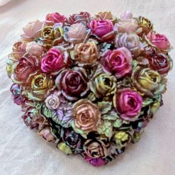 An Ocean of Roses, Captured in Time.  Stunning Trinket box