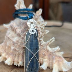 Wire wrapped pendant - Kyanite