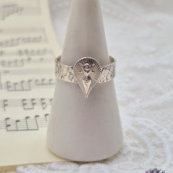 Size P 1/2 - Mother Goddess Sterling Silver Ring