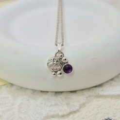 Pendant Only - Amethyst Triquetra Sterling Silver Pendant