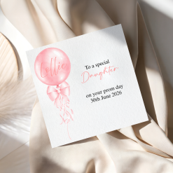 Personalised Prom Balloon Card