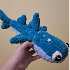 Whale Shark plushie – Handmade Crochet Toy | Soft Amigurumi Sea Creature | Ocean Nursery - UKCA tested