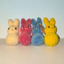Bunny Peeps Plush | Handmade Crochet Bunny | UKCA Tested | Easter Gift | Cute Soft Plushie
