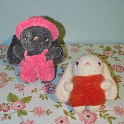 Hand Crocheted Bunny – 6 Inch Plush toy,  Handmade, Baby Gift – Nursery Decor – Soft Crochet Animal