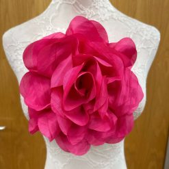 Beautiful Hot Pink flower/rose, flower pin, bridal rose, flower, fabric rose, corsage, bridal corsage, corsages, extreme corsage, flowers
