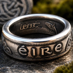 1963 Irish Half Crown Coin Ring