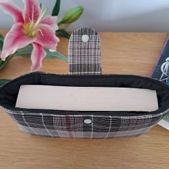 Book sleeve - SUITS ME.. Brown check 1 Book sleeve - SUITS ME.. Brown check 1