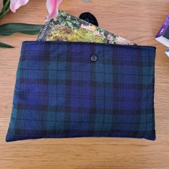 Book sleeve - TARTAN Black Watch, Black & Green