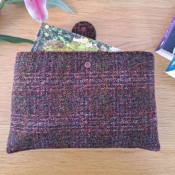 Book sleeve - CHECKS - Lady of the manor, brown wool