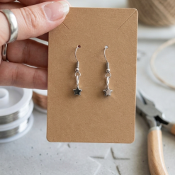 Silver Star earrings