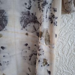 Eco printed viscose and cotton lace tshirt 4