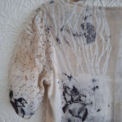 Eco printed viscose and cotton lace tshirt 9 Eco printed viscose and cotton lace tshirt 9