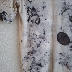 Eco printed viscose and cotton lace tshirt 10
