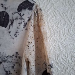 Eco printed viscose and cotton lace tshirt 11 Eco printed viscose and cotton lace tshirt 11