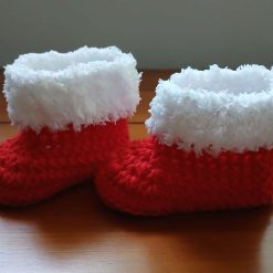 Handmade Crochet Baby Boots sz 3-6 months 1