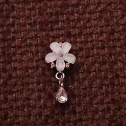 Floral Crystal Drop Earrings 1 Floral Crystal Drop Earrings 1