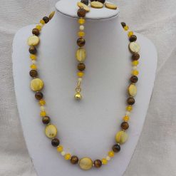 Yellow Shell and Tigers Eye Set 3 Yellow Shell and Tigers Eye Set 3