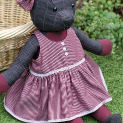 Memory Bear - Traditional Memory Bear - Traditional Large Keepsake Bear Handmade Using the Clothing of a Loved One - Birthday Anniversary Memorial Gift