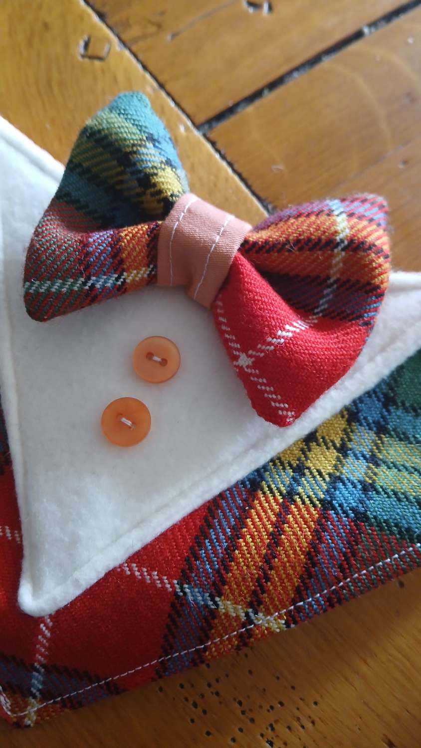 Dog Bandana with BowTie - Medium Dog Bandana with BowTie - Medium