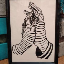 Clasped Hands Papercutting
