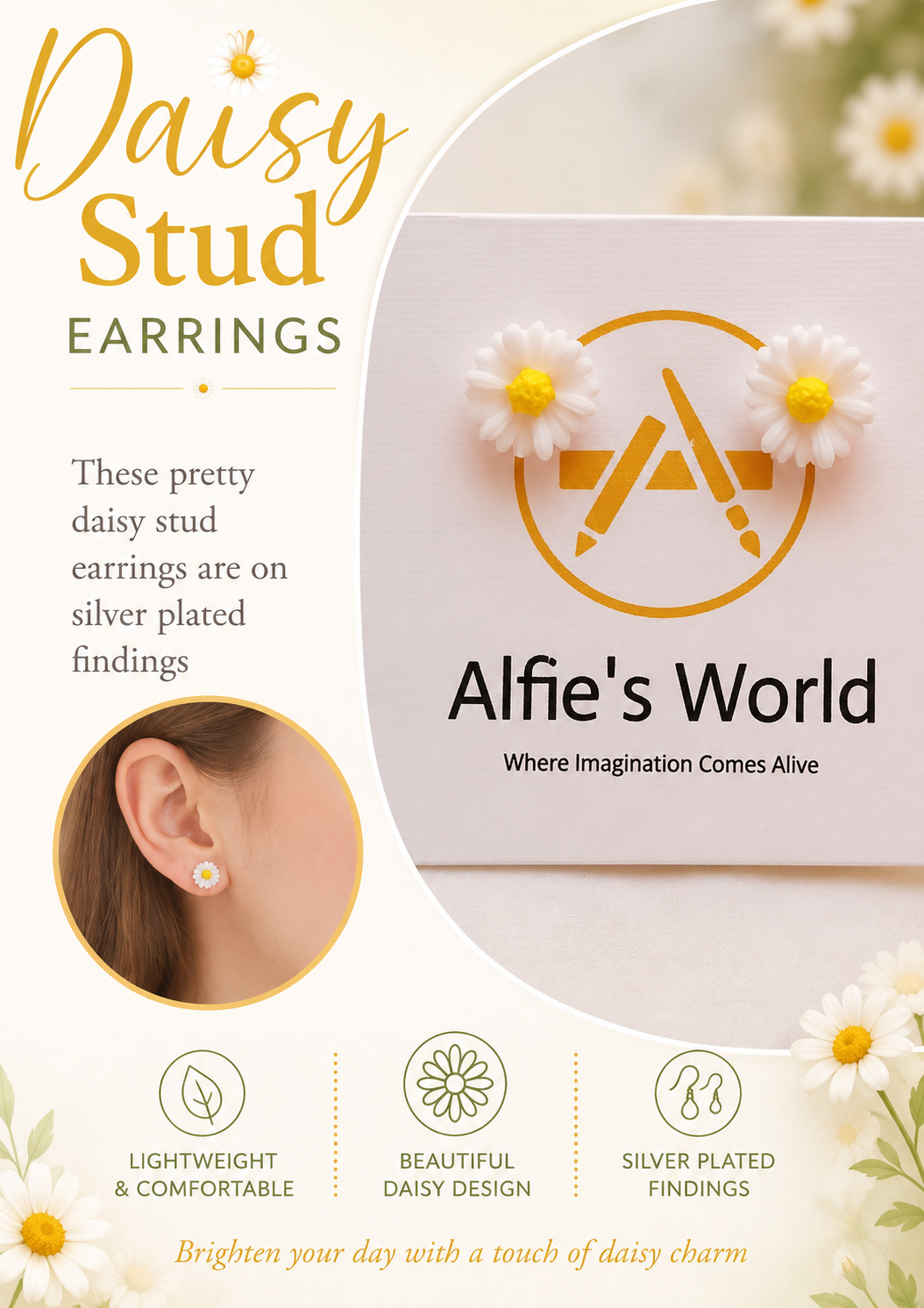 Daisy Stud Earrings Daisy Stud Earrings
