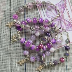 Purple pastel marble bracelet 💜