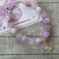 Purple pastel marble bracelet 💜