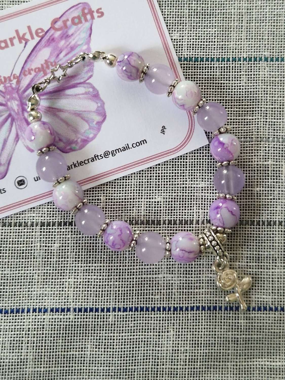 Purple pastel marble bracelet 💜 Purple pastel marble bracelet 💜