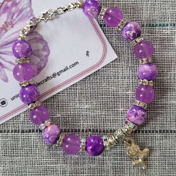 Purple pastel marble bracelet 💜