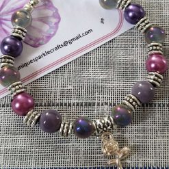 Purple pastel marble bracelet 💜
