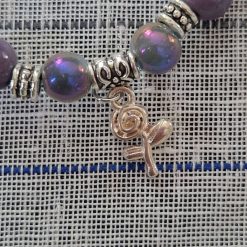 Set of 4 purple bracelets 5
