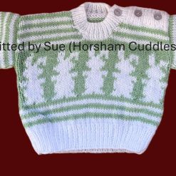 Hand-knitted baby sweater - aged approx 6-9 months (Copy)